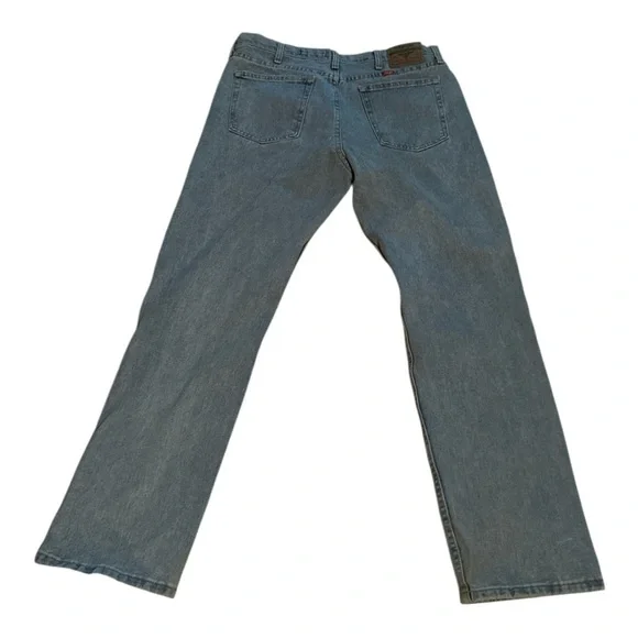 Wrangler Blue Relaxed Fit Jeans Versatile Comfort Light Blue 36x32 farm, rodeo - Picture 2 of 5
